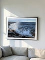 wave hits the rocks in Kalajoki Hiekkas&auml;rk&auml;t poster B2