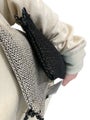 Pisa design evening bags silver and black