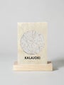 map of Kalajoki on wooden postcard