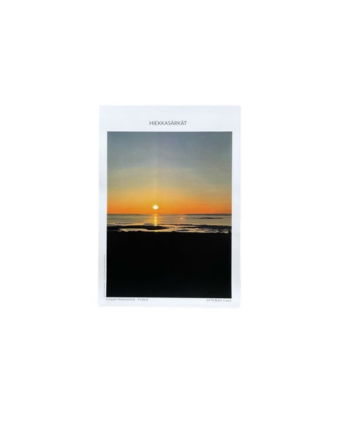 A3 Poster Kalajoki Hiekkas&auml;rk&auml;t, Sunset