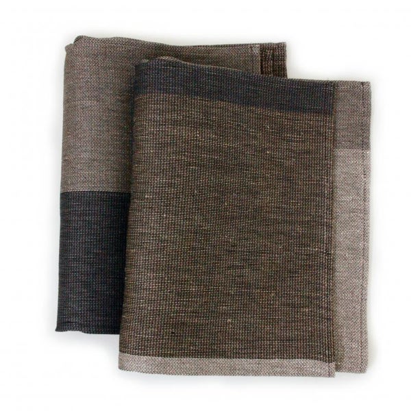 Towel 45x60 218k stripe moldbrown