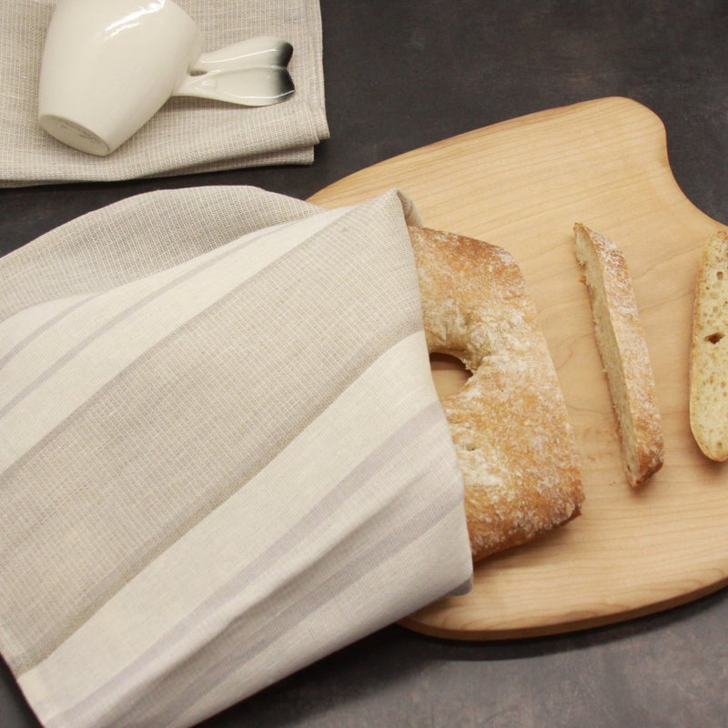 Towel 49x60 44L blueberr white, striped