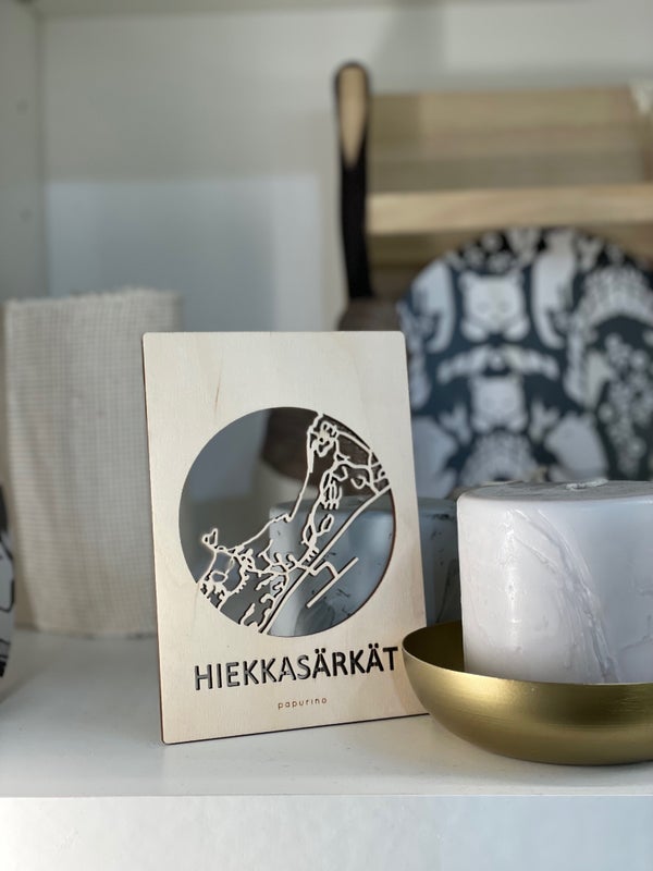 The detailed map of the Kalajoki sand dunes Hiekkas&auml;rk&auml;t