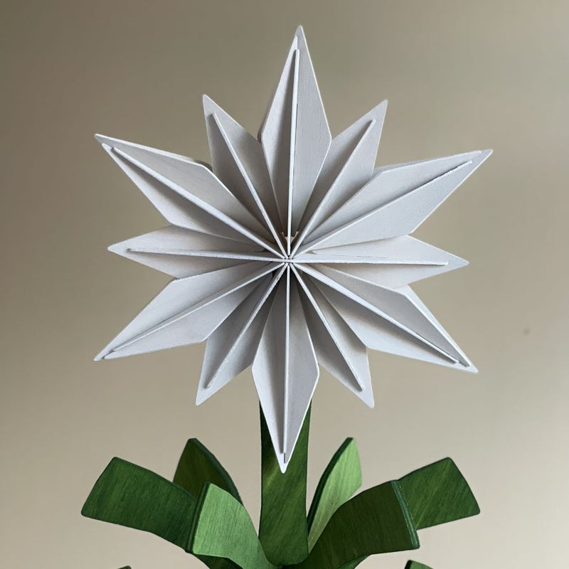 LOVI - Decor star 20cm natural wood