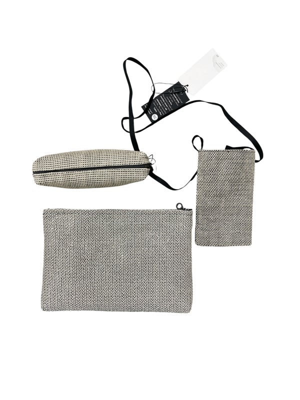 Play case silver straw with phonebags