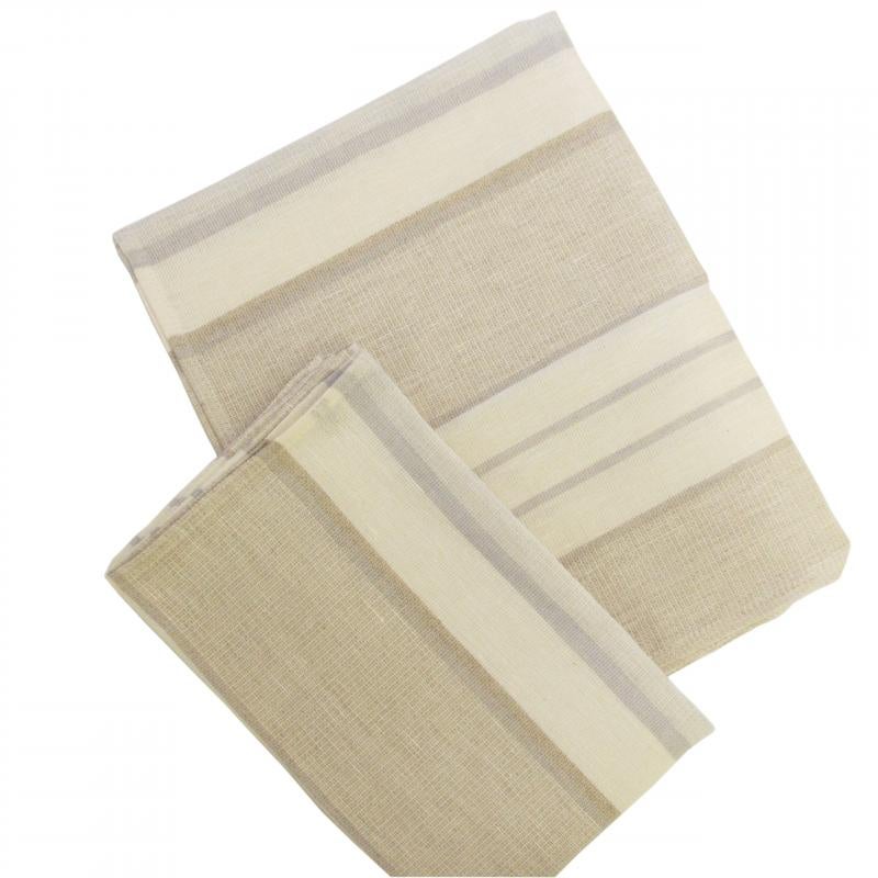 Towel 49x60 44L blueberr white, striped